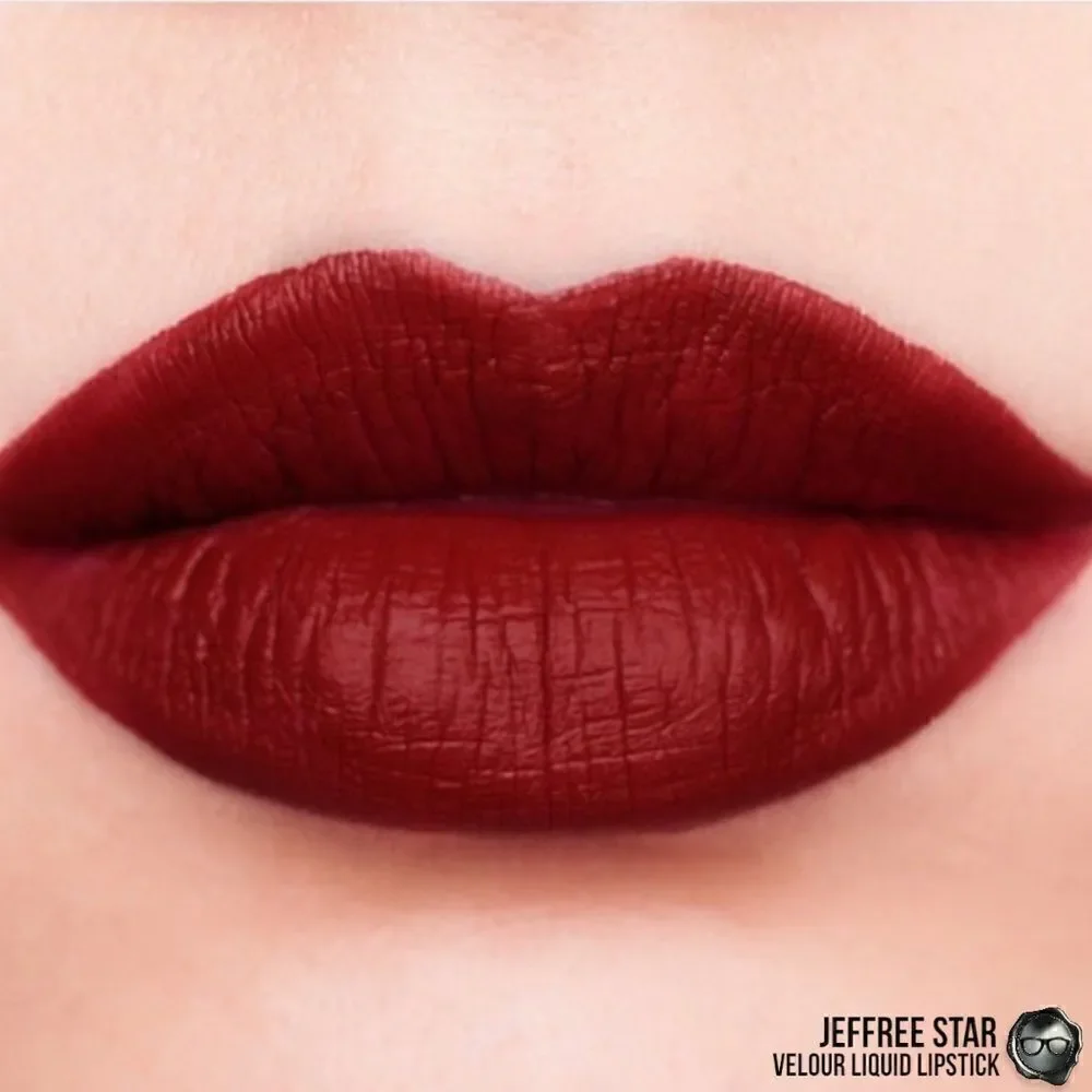 JEFFREE STAR VELOUR LIQUID LIPSTICK CUT THROAT LOVE RED FULL PIGMENT LIP COLOR